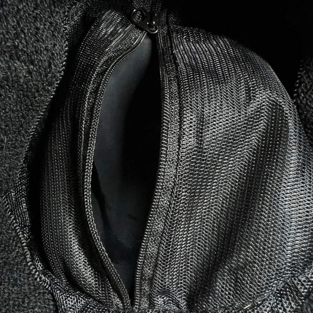 Vintage Signature Multiguard Bucket Hat Black Nylon Hidden Zip Pocket Outdoor